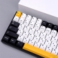 Brief Black & White 104+34 Full PBT Dye Sublimation Keycaps Set for Cherry MX Mechanical Gaming Keyboard English / Japanese